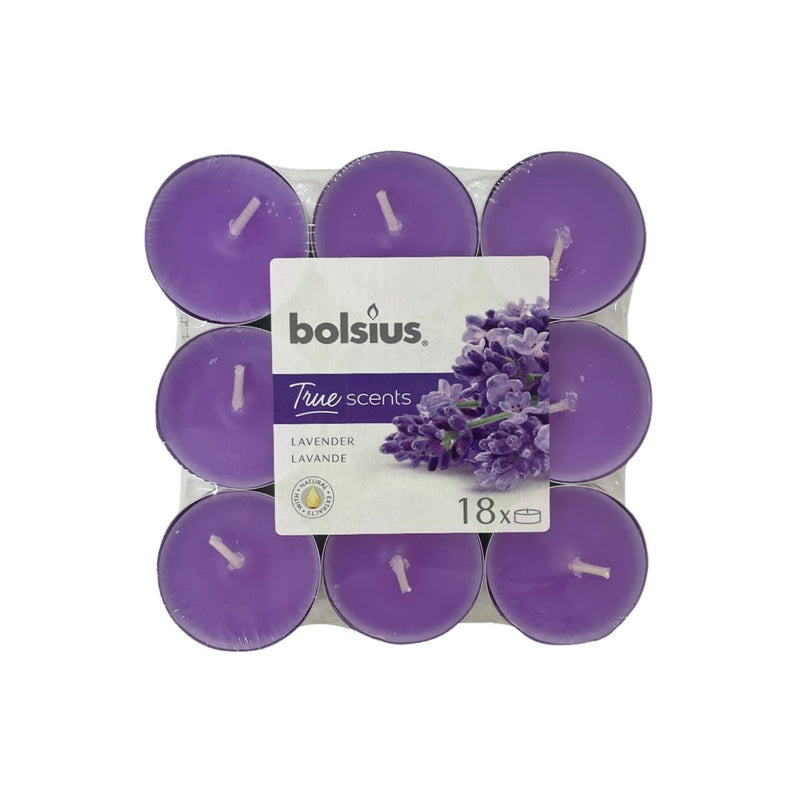 Αρωματικό Ρεσώ 4ωρών Bolsius True Scents 18άδα - Λεβάντα Κιβώτιο 8τμχ
