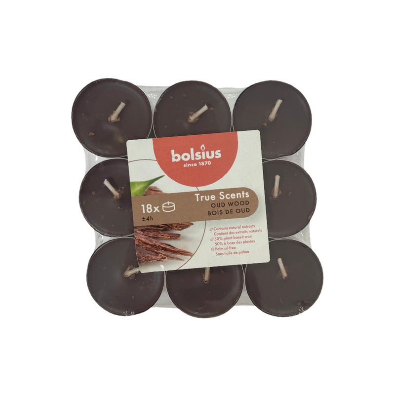 Αρωματικό Ρεσώ 4ωρών Bolsius True Scents 18άδα - Σανταλόξυλο Κιβώτιο 8τμχ