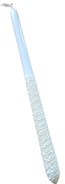 Πασχαλινή Λαμπάδα Σταγόνα 38cm  - Εκρού Συσκευασία 6Τμχ