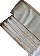 Πασχαλινή Λαμπάδα Σταγόνα 38cm  - Εκρού Συσκευασία 6Τμχ