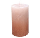 Κερί Κορμός Ρουστίκ Bolsius 130/68mm Silhouette - Misty Pink & Amber