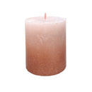 Κερί Κορμός Ρουστίκ Bolsius 80/68mm Silhouette - Misty Pink & Amber