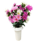 Βάζα για Μνήμα Μαργαρίτα 14 Κλαδιά (ΤΗΙΜ41022-14) - Μωβ