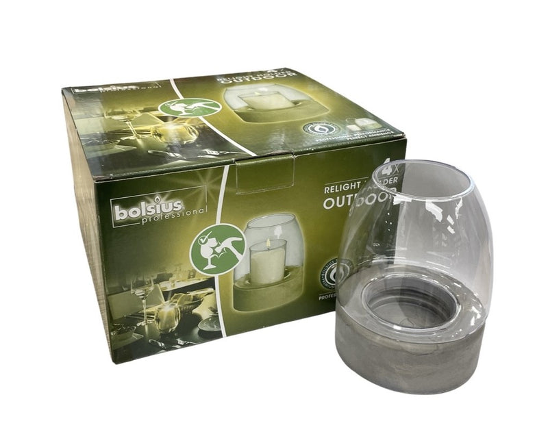 Κηροπήγιο Φανάρι Bolsius Εξωτερικού Χώρου - "Relight Holder Outdoor" (Κιβώτιο 4τμχ)