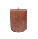 Κερί Κορμός Ρουστίκ Bolsius 80/68mm Silhouette - Shimmer Amber