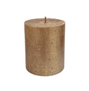 Κερί Κορμός Ρουστίκ Bolsius 80/68mm Silhouette - Shimmer Copper