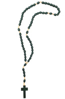 Κρεμαστός Σταυρός Λαιμού Ροζάριο - Πράσινο (THIM420)