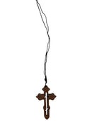 Σταυρός Λαιμού Ξύλινος - Καφέ (THIM424)