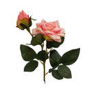 Τριαντάφυλλο & Μπουμπούκι Premium 48cm (THIM30128) - Ροζ