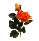 Τριαντάφυλλο & Μπουμπούκι Premium 48cm (THIM30128) - Πορτοκαλί