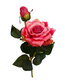 Τριαντάφυλλο & Μπουμπούκι Premium 48cm (THIM30128) - Φούξια