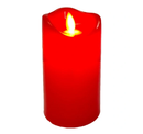 Ηλεκτρικό Κερί Κορμός Ø 70mm CORTINA Ruch - Κινούμενη Φλόγα 125mm - Κόκκινο