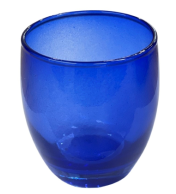 Καντηλόκουπα γυάλινη Μεγάλη - Μπλε (THIM1158-BLUE) Box of 6 Pieces