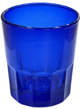 Καντηλόκουπα Γυάλινη Μικρή - Μπλε (THIM1153-BLUE) Κιβώτιο 6Τμχ