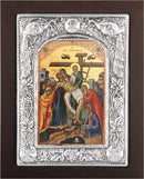 Εικόνα Μεταλλική με Επικάλυψη από Ασήμι - Αποκαθήλωση