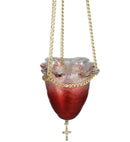 Καντήλι Κρεμαστό από Φυσητό Γυαλί - Κόκκινο (THIM113)