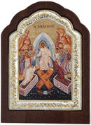 Ξύλινη Εικόνα με Χειροποίητο Χρυσό Καμβά Αγιογραφίας - Η Ανάσταση