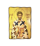 Ξύλινη Εικόνα Άγιος Ελευθέριος με Διάσταση 7x10cm