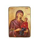 Ξύλινη Εικόνα Αγία Άννα με Διάσταση 7x10cm