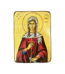 Ξύλινη Εικόνα Αγία Κυριακή με Διάσταση 7x10cm