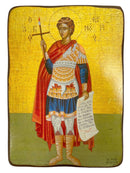 Ξύλινη Εικόνα Άγιος Φανούριος με Διάσταση 15x21cm