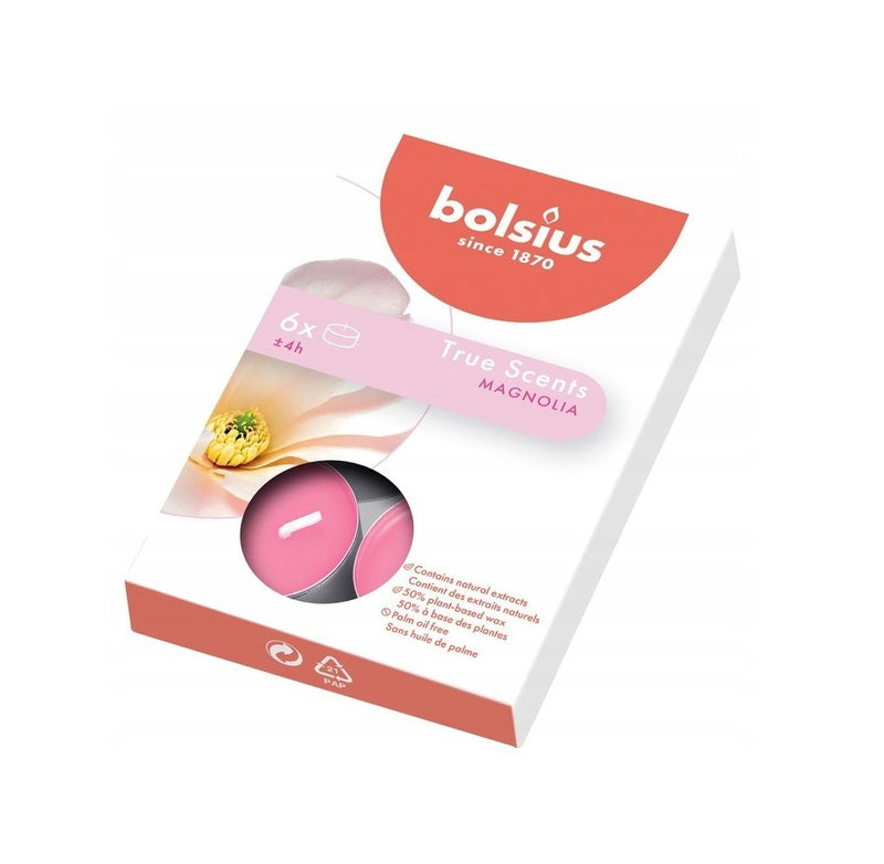 Αρωματικό Ρεσώ 4 Ωρών Bolsius True Scents 6άδα - Magnolia