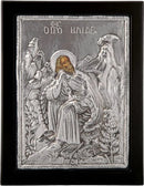 Εικόνα Μεταλλική με Επικάλυψη από Ασήμι - Προφήτης Ηλίας