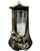 Γυάλινο Καντήλι Cortina Λουλούδι με Σταυρό - Μπρονζέ