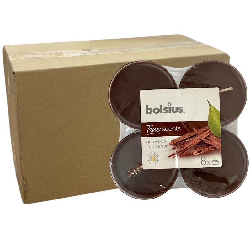 Αρωματικό Ρεσώ 8ωρών Clear Cup Bolsius True Scents 8άδα - Σανδαλόξυλο Κιβώτιο 6τμχ