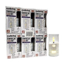 Ηλεκτρικό Κερί SUBITO GC711 με Αλυσίδα LED 100/55mm - Λευκό (THIM261) Συσκευασία 6Τμχ