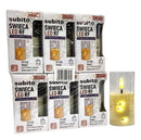 Ηλεκτρικό Κερί SUBITO GC711 με Αλυσίδα LED 100/55mm - Ιβουάρ (THIM265) Συσκευασία 6Τμχ
