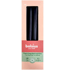 Κεριά Κωνικά Κηροπηγίου (Σπαρματσέτα) 245/24mm Bolsius 4άδα - Stormy Grey