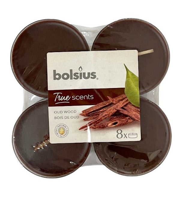 Αρωματικό Ρεσώ 8ωρών Clear Cup Bolsius True Scents 8άδα - Σανδαλόξυλο Κιβώτιο 6τμχ