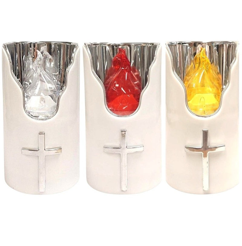 Ηλεκτρικό Κερί SUBITO C707 - Λευκό Ασημί