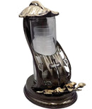 Γυάλινο Καντήλι Cortina Λουλούδι με Σταυρό - Μπρονζέ