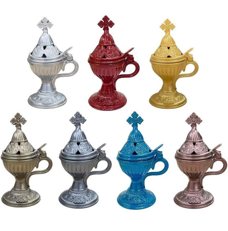 Θυμιατό Μεταλλικό "Άλφα"- Διάφορα Χρώματα Κιβώτιο 30Τμχ