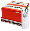 Ηλεκτρικό Κερί SUBITO C708 Λευκό με Ασημί Πλάτη - Συσκευασία 12τμχ