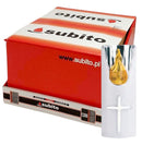 Ηλεκτρικό Κερί SUBITO C708 Λευκό με Ασημί Πλάτη - Συσκευασία 12τμχ