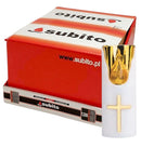 Ηλεκτρικό Κερί SUBITO C708 Λευκό με Χρυσή Πλάτη - Συσκευασία 12τμχ