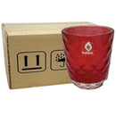 Κηροπήγιο Γυάλινο Bolsius Diamond 76/70mm Κιβώτιο 6τμχ