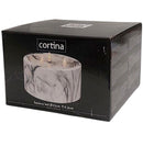 Ηλεκτρικό Κερί Με Τριπλή Φλόγα Ø 150mm CORTINA Σταθερή Φλόγα 93mm - Λευκός Γρανίτης