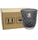 Κηροπήγιο Γυάλινο Bolsius Diamond 76/70mm Κιβώτιο 6τμχ