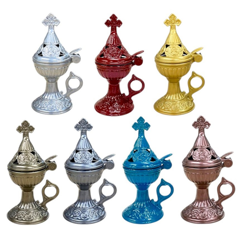 Θυμιατό Μεταλλικό "Βήτα"- Διάφορα Χρώματα Κιβώτιο 40Τμχ