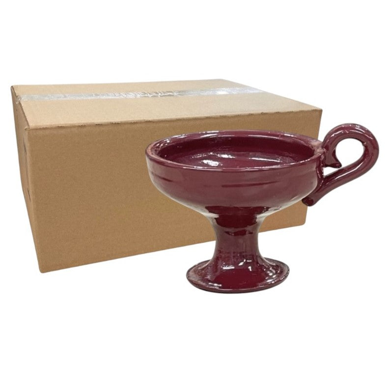 Θυμιατό Κεραμικό "Κούπα" - Μπορντώ Κιβώτιο 36Τμχ