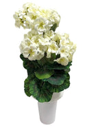 Βάζα για Μνήμα Γεράνι 9 Κλαδιά (THIM36065-9) - Λευκό