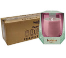 Κηροπήγιο Γυάλινο Bolsius CleanLight για Κερί Αρωματικό 91/83mm - Κέδρος & Βετιβέρ Κιβώτιο 4Τμχ