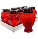 Μεγάλη Ηλεκτρική Πλαστική "Καρδιά" με Διακόπτη (Α' Ποιότητας) - Κόκκινο Κιβώτιο 8Τμχ