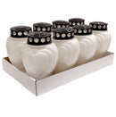 Μεγάλη Ηλεκτρική Πλαστική "Καρδιά" με Διακόπτη (Α' Ποιότητας) - Λευκό Κιβώτιο 8Τμχ