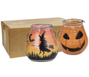 Κερί Σε Γυάλινο Δοχείο 94/91mm Bolsius - Halloween Pumpkin & Witch Κιβώτιο 6Τμχ