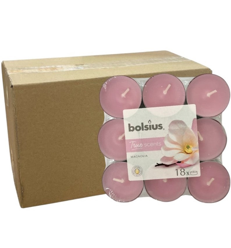 Αρωματικό Ρεσώ 4ωρών Bolsius True Scents 18άδα - Μανόλια Κιβώτιο 8τμχ